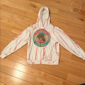 Florida White and Pink Graphic Hoodie